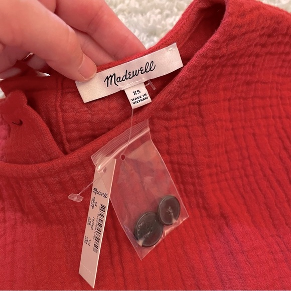 Madewell Lightspun Peplum Top - Picture 5 of 5